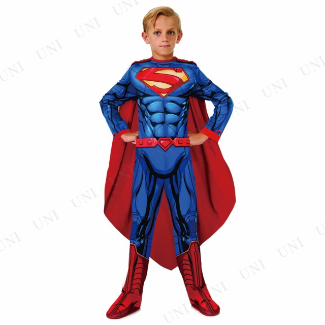 コスプレ 仮装 スーパーマン アメコミ風 子供用 M コスプレ 衣装 ハロウィン 仮装 コスチューム 子供 子ども用 キッズ こども パーティー