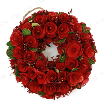 ナチュラルリース フラワー 25cm おしゃれ インテリア雑貨 玄関 リース 壁飾り 花 パーティーグッズ パーティー用品 イベ