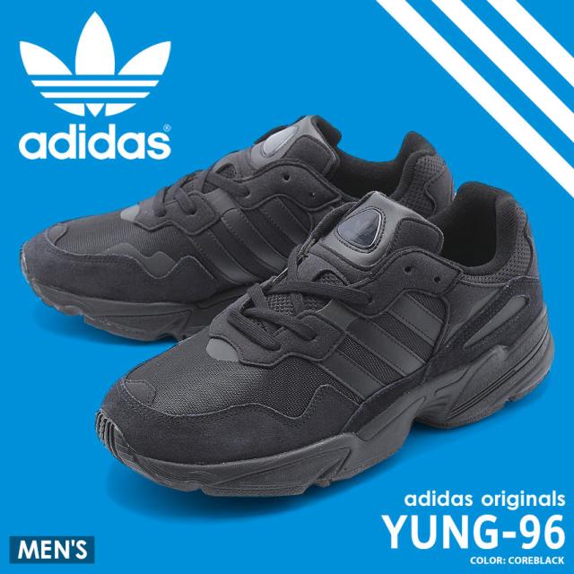 シニアファッション 夏新作 アディダス オリジナルス スニーカー メンズ シューズ 靴 黒 ヤング Adidas Originals 96 F 特別送料無料 Www Centrodeladultomayor Com Uy
