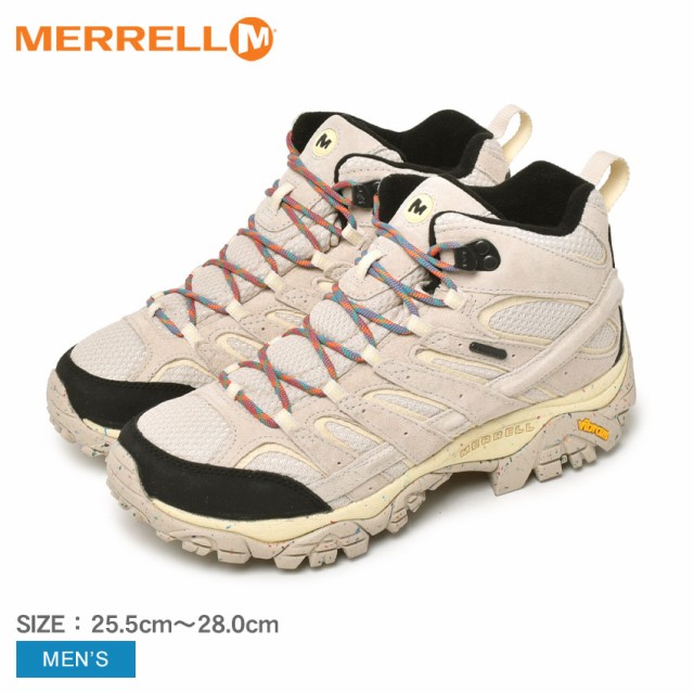 メレル スニーカー メンズ モアブ 2 ミッドウォータープルーフバースデイ ホワイト 白 MERRELL 056855 シューズ アウトドア キャンプ レ