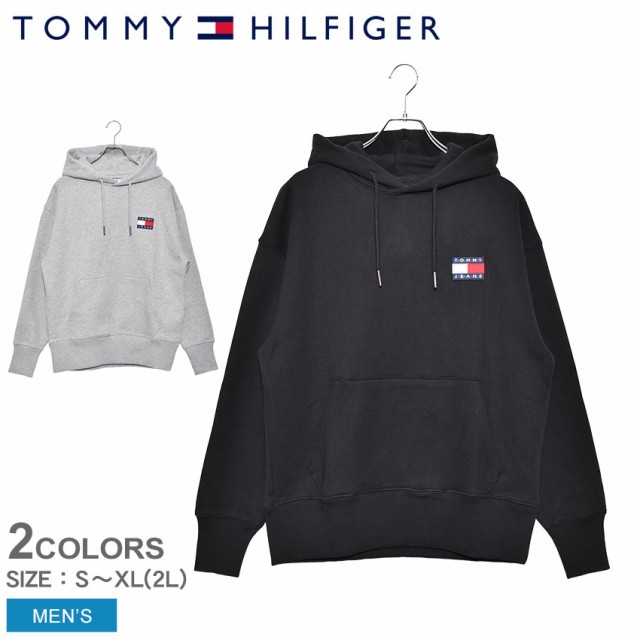 55 以上節約 トミーヒルフィガー トミージーンズ パーカー メンズ コットンバッジ フーディ Dm0dm 長袖 プルオーバー Tommy Hilfiger 超目玉アイテム Centrodeladultomayor Com Uy