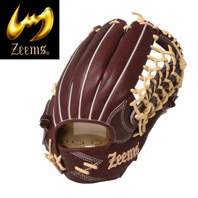 ジームス グローブ レディース メンズ 2022限定 軟式グラブ 外野手用 ブラウン 茶 ZEEMS SV-524GBN 野球 ベースボール