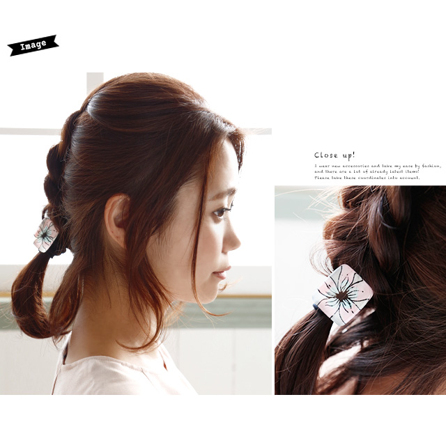 花モチーフのコンチョポニーヘアゴム フラワー 花 クリア レトロイラスト 髪留め 髪飾り ヘアアクセサリーの通販はau Pay マーケット Soubien 商品ロットナンバー