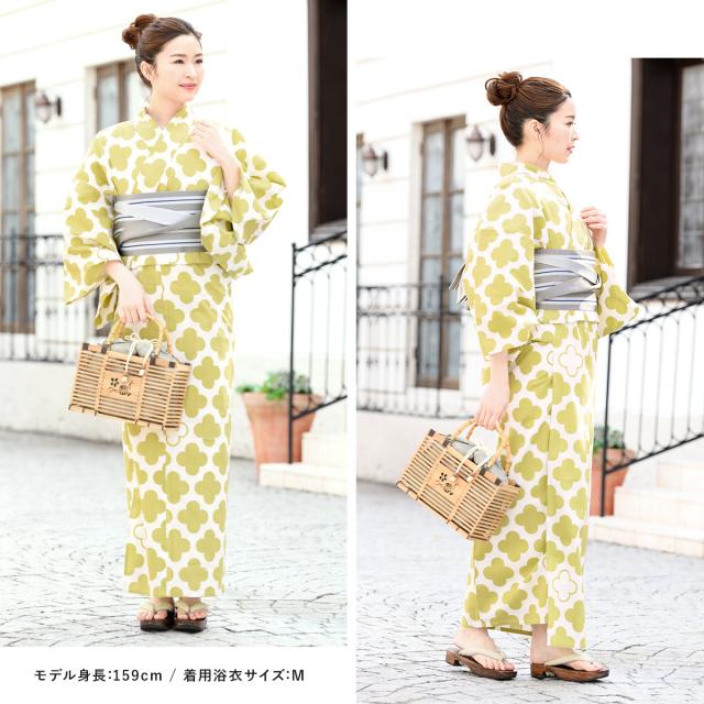 定価販売 浴衣セット レディース 浴衣セット(浴衣/帯/下駄) moika 黄緑 花 フラワー モダン 綿 夏 花火大会 定価販売 浴衣セット レディース 浴衣セット(浴衣/帯/下駄) moika 黄緑 花 フラワー モダン 綿 夏 花火大会