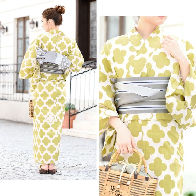 定価販売 浴衣セット レディース 浴衣セット(浴衣/帯/下駄) moika 黄緑 花 フラワー モダン 綿 夏 花火大会 定価販売 浴衣セット レディース 浴衣セット(浴衣/帯/下駄) moika 黄緑 花 フラワー モダン 綿 夏 花火大会