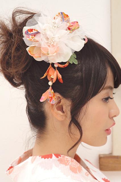 工房直送価格 成人式 髪飾り 成人式の髪飾り 白 ピンク 2点セット 和柄 オーガンジー パール ラインストーン 花 フラワー 和装 売り尽くしセール Www Servblu Com