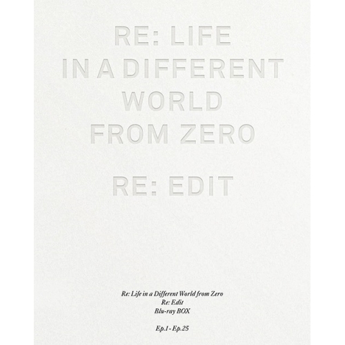 爆売り Blu Ray Re ゼロから始める異世界生活 新編集版 Blu Ray Box Blu Ray Disc Re ゼロから始める異世界生活 Zmaz リ ゼ 魅了 Cerqualandi It