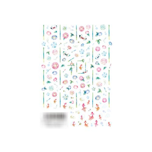 送料無料 最大76 Offクーポン Tsumekira ツメキラ ネイルシール Nn Wag 501 和柄5 風流あさがお