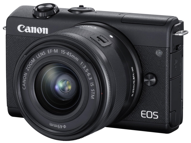 超人気高品質 M200 Eos デジタル一眼カメラ Canon Ef M15 45 ブラック レンズキット Stm Is その他デジタルカメラ Sutevalle Org