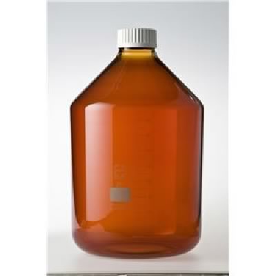 楽天ランキング1位】 柴田科学 ねじ口びん 広口 茶褐色 白キャップ付 