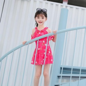 子供 水着 女の子 ワンピース キッズ 水着  可愛い ワンピース 紫外線カット 韓国 スイミング水着