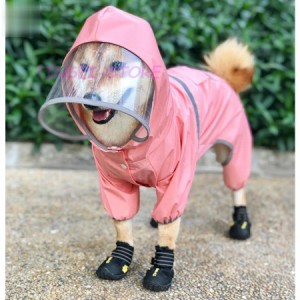 3色 透明フード 小型犬 中型犬 お出かけ 雨の日散歩 犬用 S~3XL ドッグウェア 雨着 雨具 レインコート 犬 犬レインコート レインコート