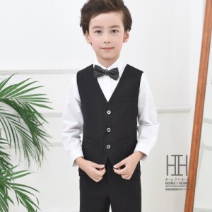 ベスト キッズ ファッション 春 秋 スーツ ベスト 子供服 ボーイ ドレス コード 子供 学生 結婚式 ブラック ホワイト ブルー ネイビー