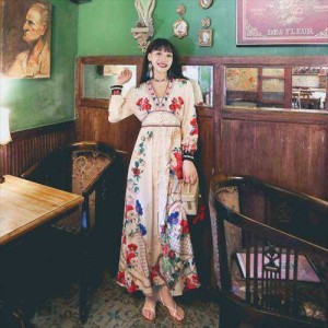 ワンピース レトロ花柄リボンワンピース : ZOZOTOWN Yahoo!店