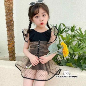 水着　子供水着  韓国風　こども ジュニア 女児 女子　夏水着ワンピース　温泉　可愛い ハーフスパッツ キッズ 水着 女の子 水着セット  