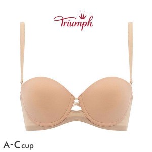 ブラジャー レディース 下着 18％OFF トリンプ Triumph TRTBRA022 Tシャツブラ ハーフカップ ストラップレス ABC 単品