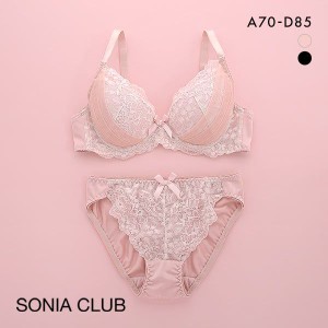 ブラジャー ショーツ セット ソニアクラブ SONIA CLUB スカラップレース ABCD