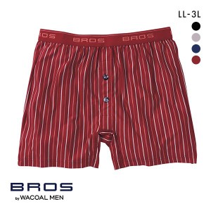 15％OFF【メール便(15)】 ブロス バイ ワコールメン BROS by WACOAL MEN しめつけすぎず、ダブつかない フィットトランクス LL 前開き ジ