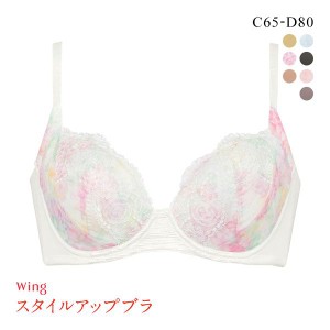 ブラジャー 脇高 15％OFF ワコール Wacoal ウイング Wing 23AW KB2900 スタイルアップブラ CD 単品 3/4カップ 