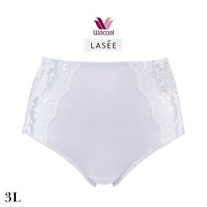 ショーツ レディース パンツ 下着 女性 15％OFF メール便(5) ワコール Wacoal ラゼ LASEE 27G PFA127 ハイレッグ ふかめ 3L 綿混 単品