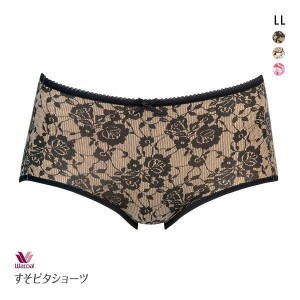 ショーツ レディース パンツ 下着 女性 15％OFF メール便(5) ワコール Wacoal PPB550 すそピタノーマル スタンダード 綿混 ふつう丈 プリ