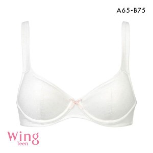 15％OFF ワコール Wacoal ウイング Wing teen ジュニア STEP3 樹脂ワイヤー 3/4カップブラジャー AB 女の子 単品