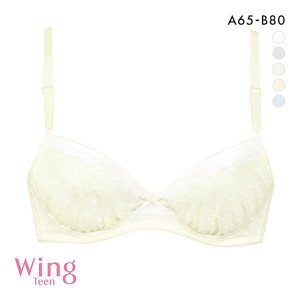 15％OFF ワコール Wacoal ウイング Wing teen 成長期のバストにフィット AFTER STEP 3/4カップブラジャー AB ジュニア 女の子 単品