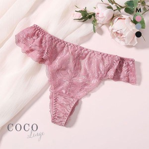 【メール便(3)】 ココランジェ COCO Linge ラブアップハーフ Tバック ショーツ 総レース 単品