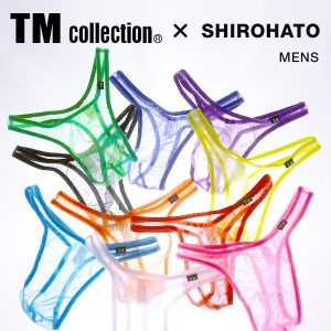 30％OFF【メール便(3)】 ティーエム コレクションTM collection×SHIROHATO 別注 スパークハーフ Tバック ビキニ メンズ