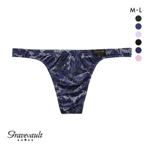 メンズ パンツ 下着 セクシー  ビキニ Tバック グレイブボールトGravevault FLOWER 前とじ ML 3051946 ショーツ 男性用 秋新作