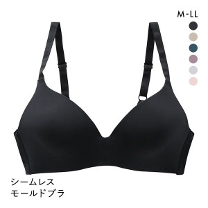 ブラジャー ノンワイヤー レディース 下着 シームレス モールド ワイヤレス M L LL 単品