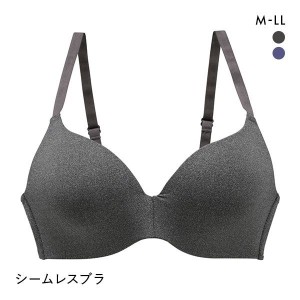 ブラジャー ノンワイヤー シームレス レディース 下着 大きいサイズ モールド 3/4 カップ モールド ワイヤレス M L LL 