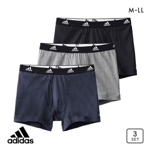 ボクサー パンツ メンズ 20％OFF アディダス adidas 3P 3枚組 前開き