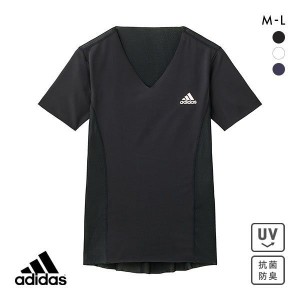 Tシャツ 半袖 スポーツウェアメンズ 20％OFF アディダス adidas Vネック ベースレイヤー スポーツ インナー 肌着 アンダー 秋新作