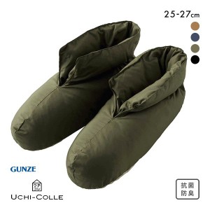 ルームシューズ 冬 10％OFF グンゼ GUNZE ウチコレ UCHI-COLLE 温熱クッション ブーツタイプ メンズ 25-27cm