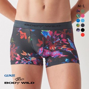 ボクサー パンツ メンズ 20％OFF メール便(17) グンゼ GUNZE ボディワイルド BODY WILD 前とじ 吸汗速乾 インクジェットプリント