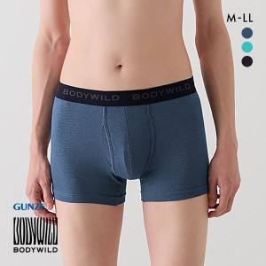 ボクサー パンツ メンズ 20％OFF メール便(15) グンゼ GUNZE ボディワイルド BODY WILD 前開き 綿混素材