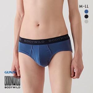 20％OFF【メール便(15)】 グンゼ GUNZE ボディワイルド BODY WILD 綿混 無地 ブリーフ メンズ 前あき