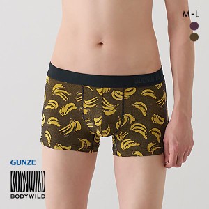 ボクサー パンツ メンズ 20％OFF メール便(15) グンゼ GUNZE ボディワイルド BODY WILD 日本製 前とじ バナナ柄