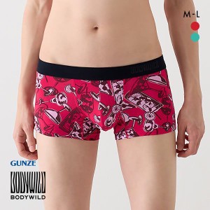 ボクサー パンツ メンズ ローライズ 20％OFF メール便(15) グンゼ GUNZE ボディワイルド BODY WILD 前とじ M L 吸汗速乾