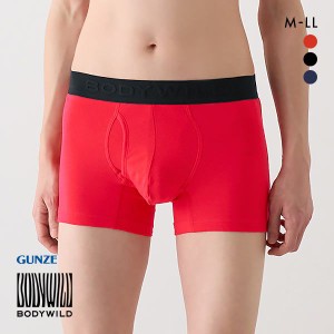 ボクサー パンツ メンズ 20％OFF メール便(15) グンゼ GUNZE ボディワイルド BODY WILD 前開き 型押しロゴタイプ オーガニックコットン