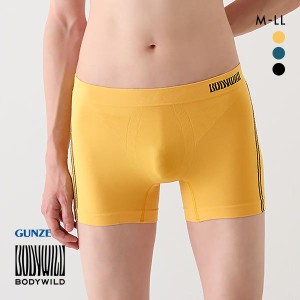 ボクサー パンツ メンズ ロング 20％OFF メール便(15) グンゼ GUNZE ボディワイルド BODY WILD セミ 立体成型 e-BOXER 前とじ 日本製