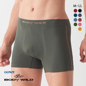 ボクサー パンツ メンズ 20％OFF メール便(15) グンゼ GUNZE ボディワイルド BODYWILD サイドライン 3D 前とじ 立体成型