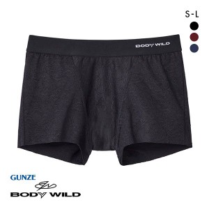 20％OFF【メール便(20)】 グンゼ GUNZE ボディワイルド BODY WILD ジェンダーニュートラル ラッセルレース コンパクト ボクサーパンツ メ