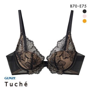 ブラジャー レディース 下着 30％OFF グンゼ GUNZE トゥシェ Tuche more more sheer BRA 盛らない派の透明感ブラ 単品