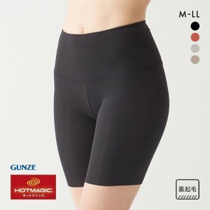 20％OFF メール便(20) グンゼ GUNZE ホットマジック HOTMAGIC 綿のチカラ はらまき付 3分丈 インナー スパッツ ボトム レディース 発