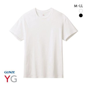 20％OFF【メール便(20)】 グンゼ GUNZE ワイジー YG ネクストラ NextRA+ DRY∞DEO クルーネック 半袖 Tシャツ メンズ 綿100％ 天竺 吸汗