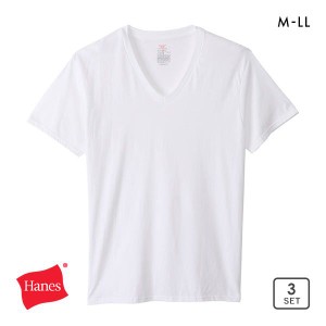 15％OFF ヘインズ Hanes 3P Vネック Tシャツ 3枚組 メンズ インナー パックT