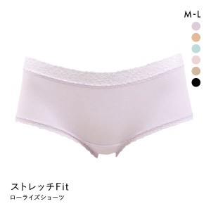 ショーツ レディース パンツ 下着 女性 メール便(4) クロスコ KUROSUCO 日本製 綿混 ストレッチFit ローライズ 