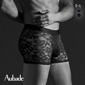 ボクサーパンツ メンズ 送料無料 オーバドゥ Aubade Homme レースボクサー 前閉じ 単品 23AW